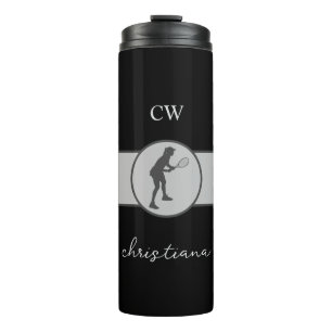 Termo Jugador de tenis Chica regalo Personalizado