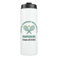 Jugador de tenis de instituto verde personalizado