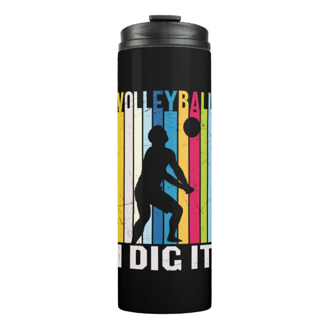 Termo Jugador de voleibol | Voleibol I Dig It (Anverso)