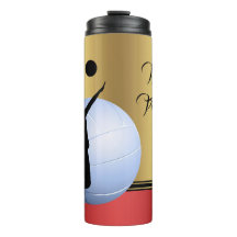 Jugadora femenina de voleibol elegante Personaliza
