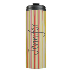 Termo Jugo de viaje de gris y de rayas