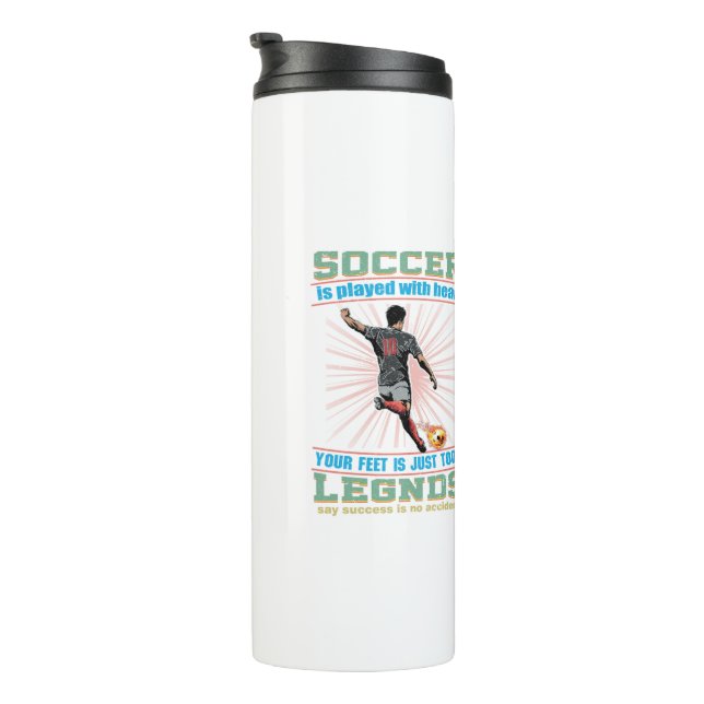 Termo Jugué Fútbol Con La Cabeza (Rotado hacia la derecha)
