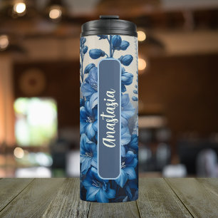 Termo Julio Flower Larkspur Personalizado 16 oz