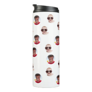 Termo Jumbo Divertido Bebé Niños Familia Cara 2 Fotos