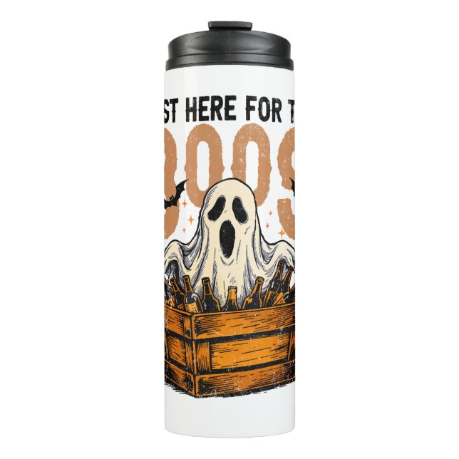 Termo Justo aquí para la Halloween de los Boos (Anverso)