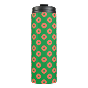 Termo "Kanoko" Fawn Spot Pattern Tumbler blanco termal