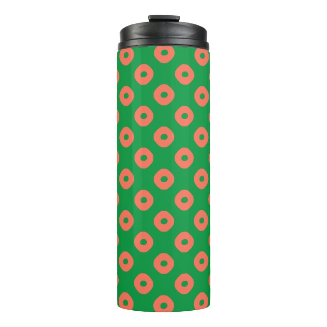 Termo "Kanoko" Fawn Spot Pattern Tumbler blanco termal (Anverso)