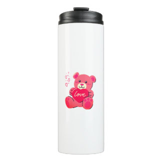 Termo Kawaii Fluffy Animal Pink