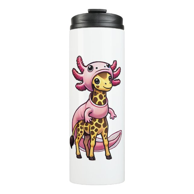 Termo Kawaii Giraffe Axolotl Costume (Anverso)