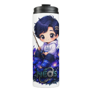 Termo Kawaii Zodiac Neos Acuario