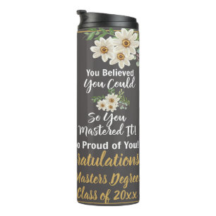 Termo Keepsake de graduación personalizada