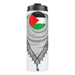 Termo Keffiyeh palestino Scarf tejido tradicional