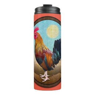Termo Key West - Gallo Gitano Óvalo Vintage