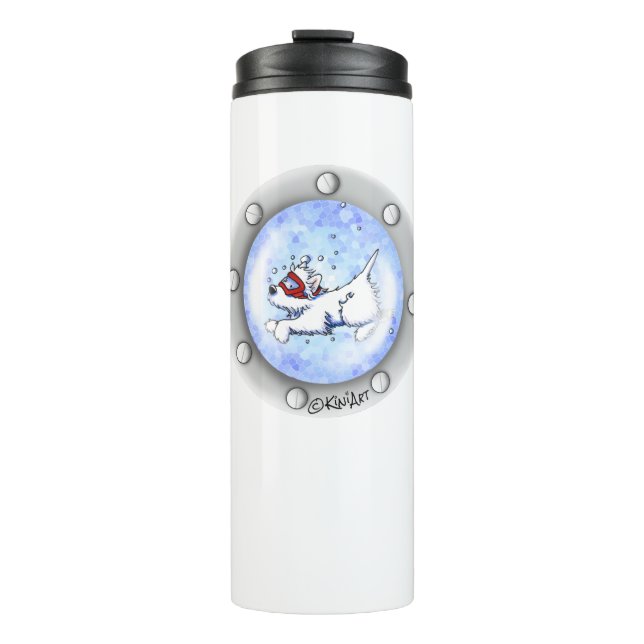 Termo KiniArt Buceo Westie Porthole (Anverso)