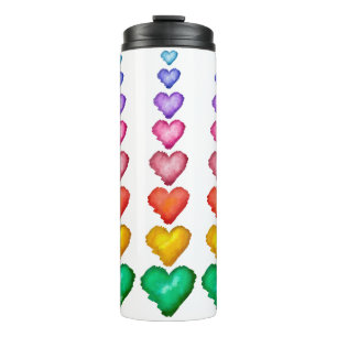 Termo KiniArt Corazones Acuarelados