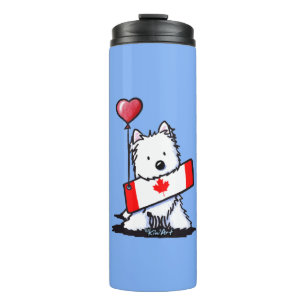 Termo KiniArt Westie canadiense Taza térmica