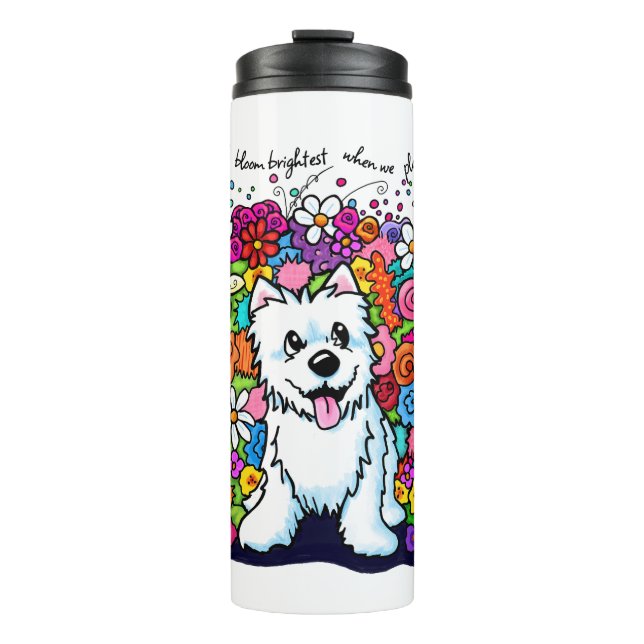 Termo KiniArt Westie Jardín Alegre (Anverso)