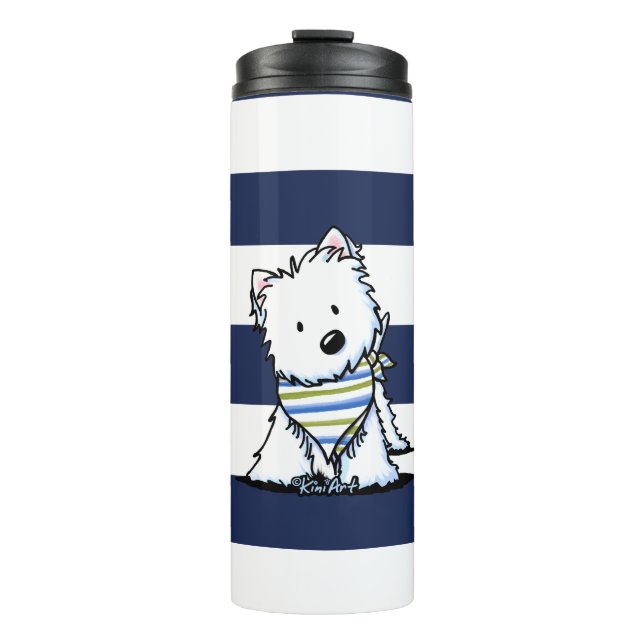 Termo KiniArt Westie Nautical Mug (Anverso)