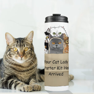 Termo Kit de inicio para señora de los gatos