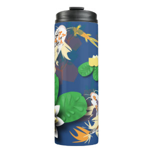 Termo koi Carp y Lilies