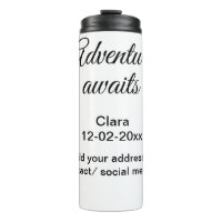 La aventura comienza a añadir nombre fecha año lug