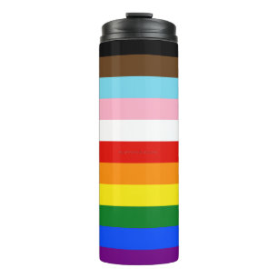 Termo La bandera del orgullo de once franjas de Slippery