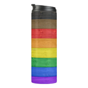 Termo La bandera del orgullo gay inclusivo de SlipperyJo