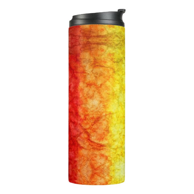 Termo La bandera teñida con efecto arcoíris de SlipperyJ (Rotado hacia la izquierda)