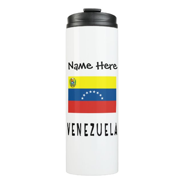 Termo La bandera venezolana personalizada (Anverso)