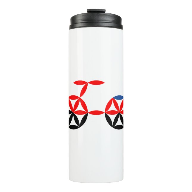 Termo La Bicicleta De La Vida - Formas Sagradas. (Anverso)