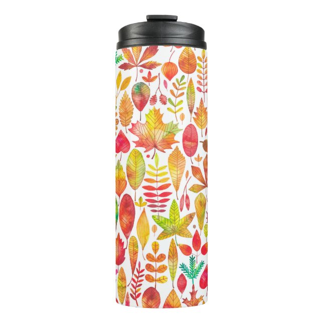 Termo La caída de las acuarelas en otoño deja un patrón  (Anverso)