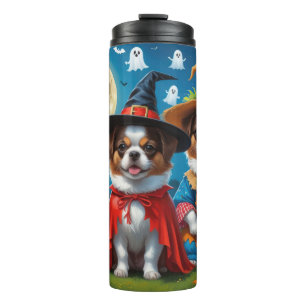 Termo La calabaza de perros chinos japoneses Halloween e