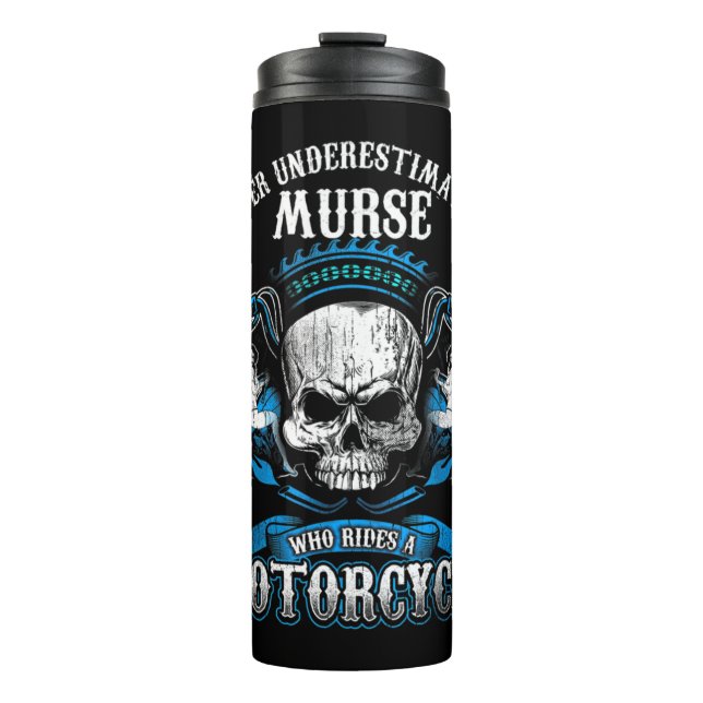 Termo La camiseta de la enfermera masculina nunca subest (Anverso)