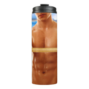 Termo La camiseta sin mangas de SlipperyJoe hombre muscu