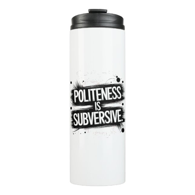 Termo La cortesía es subversiva (Anverso)