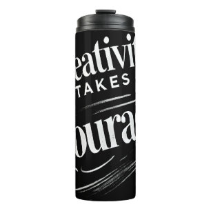 Termo La creatividad toma valor inspirado en el arte