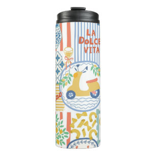 Termo La Dolce Vita Limones de Verano Italianos Mediterr