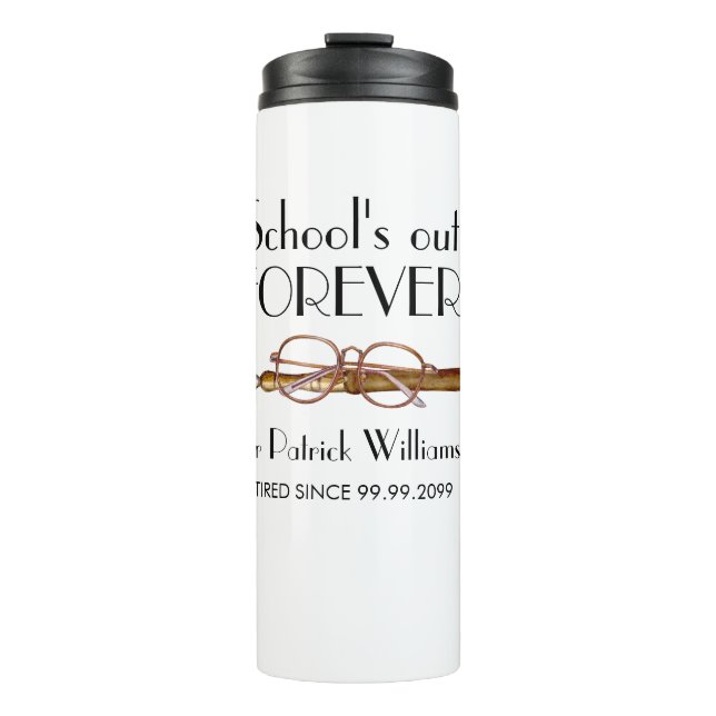 Termo La escuela se retira para siempre como profesor vi (Anverso)