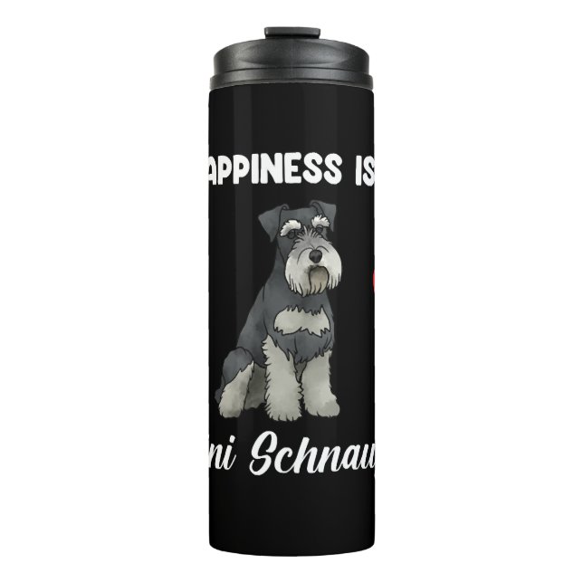 Termo La Felicidad Es Un Mini Schnauzer (Anverso)