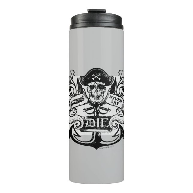 Termo La insignia de los piratas "Nunca digas morir" (Anverso)