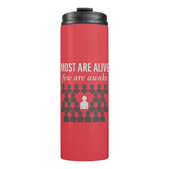 Termo La Mayoría Están Vivas. Pocos están despiertos - e (Anverso)
