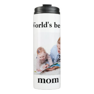 Termo La mejor foto del Personalizado de mamá del mundo