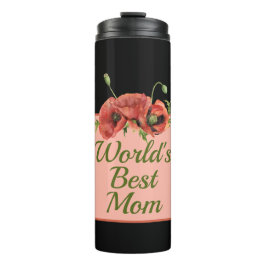 Termo La mejor mamá del mundo floral de la bonito