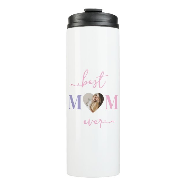 Termo La mejor mamá Personalizado Tumbler con foto (Anverso)