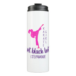 Termo La moderna moda Karate Silhouette Martial Girly Pi