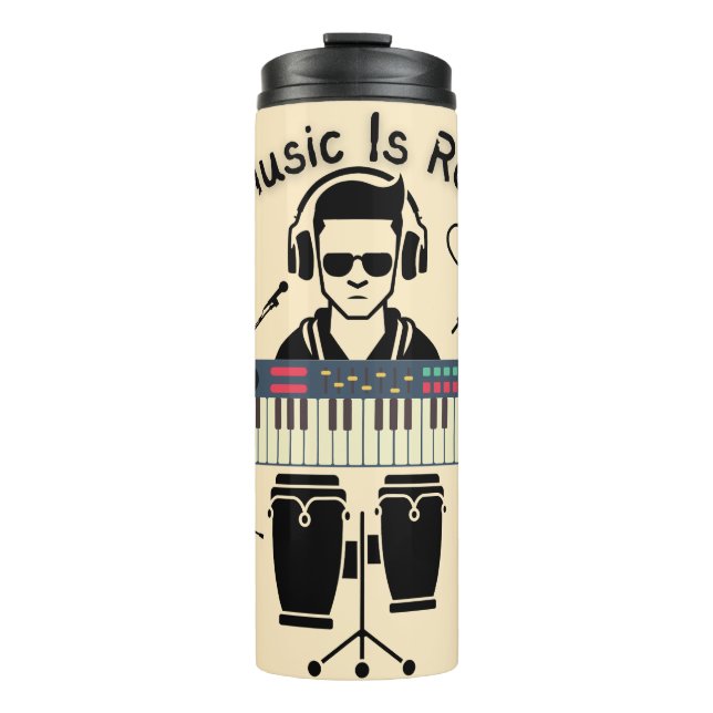 Termo La música es real (Anverso)