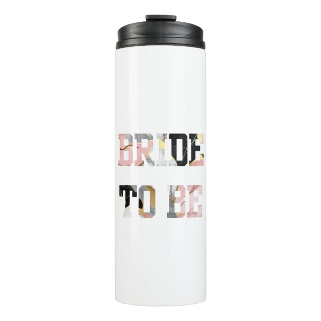 Termo La novia de Mármol rosa y dorada será (Anverso)