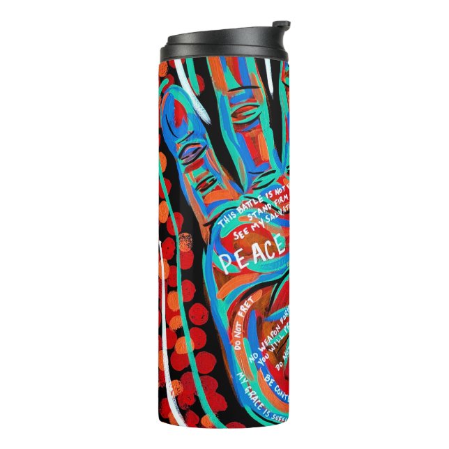 Termo La paz sea todavía un tumblador (Rotado hacia la izquierda)