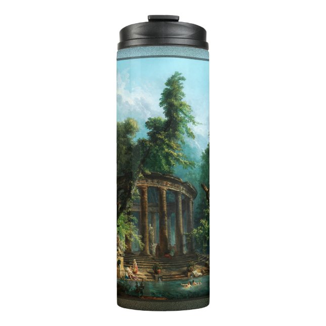 Termo La piscina de baño de Hubert Robert (Anverso)