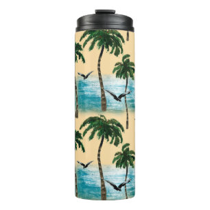 Termo La playa acuarela es perfecta para la textura. Pal